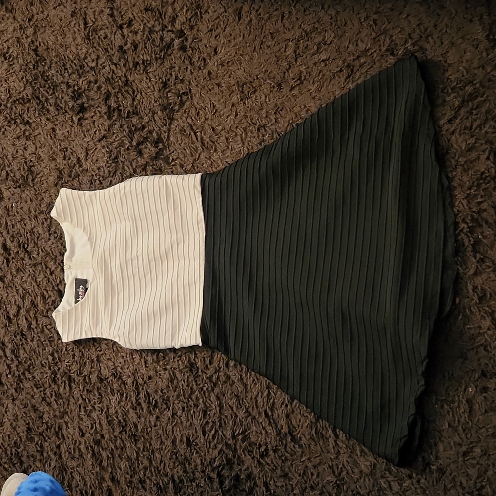 by & by Black and White Kids Casual Dress